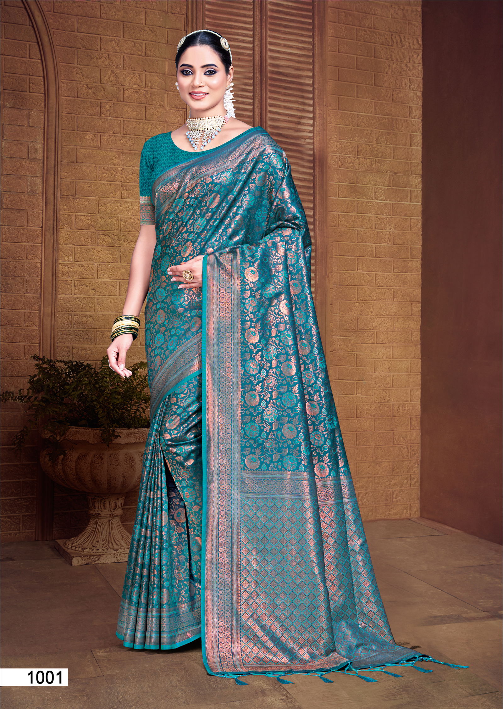 Rajwadi Vol 07 By Bunawat Wedding Wear Banarasi Silk Sarees Wholesale Price In Surat
